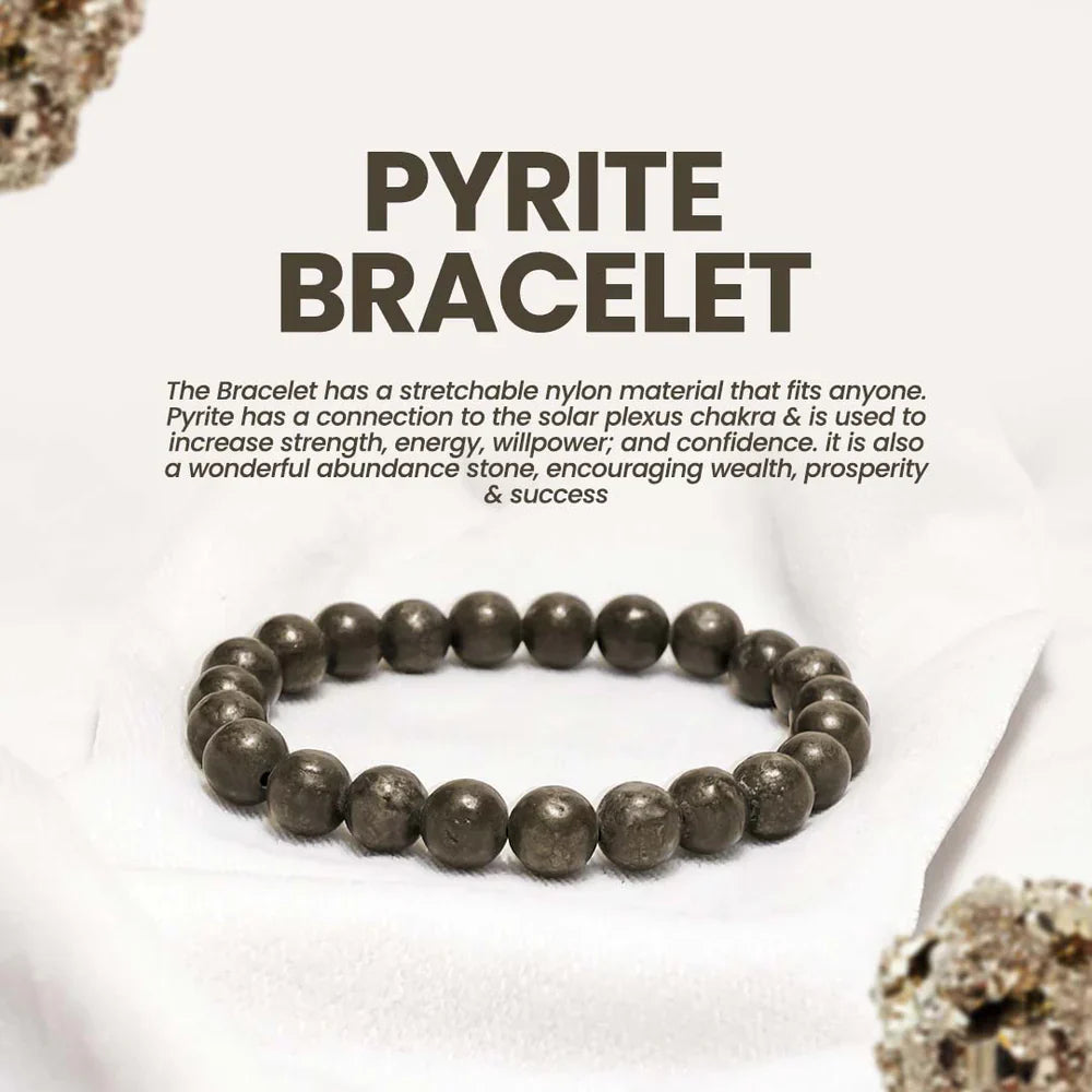 Raw Pyrite Mantra Abhimantrit Manifestation Bracelet