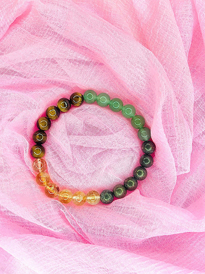 Radha Jaap Authentic Money Magnet Bracelet + FREE 7 Chakras Lava Bracelet + Virat Kohli & Anushka Sharma Digital Jap Counter