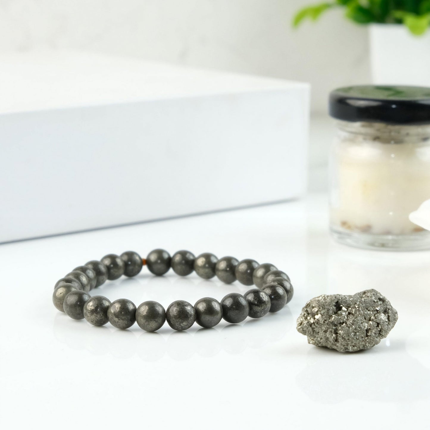 Raw Pyrite Mantra Abhimantrit Manifestation Bracelet